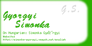 gyorgyi simonka business card